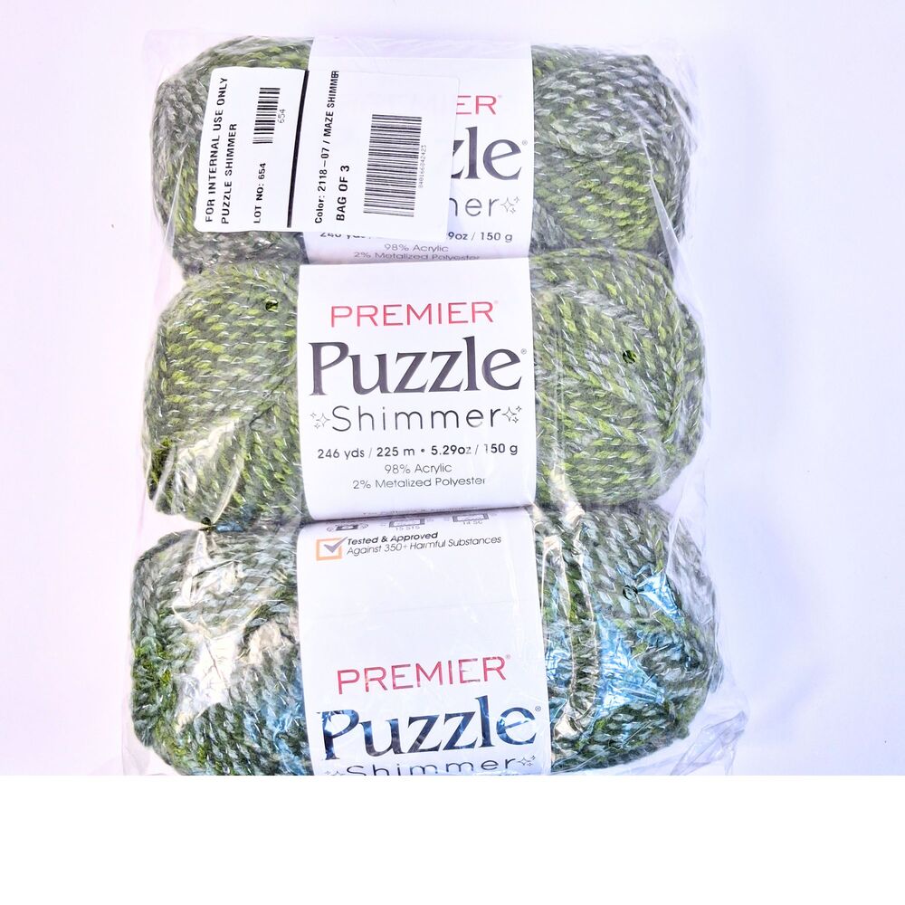 Premier Puzzle Shimmer Color: Green Lot of 3